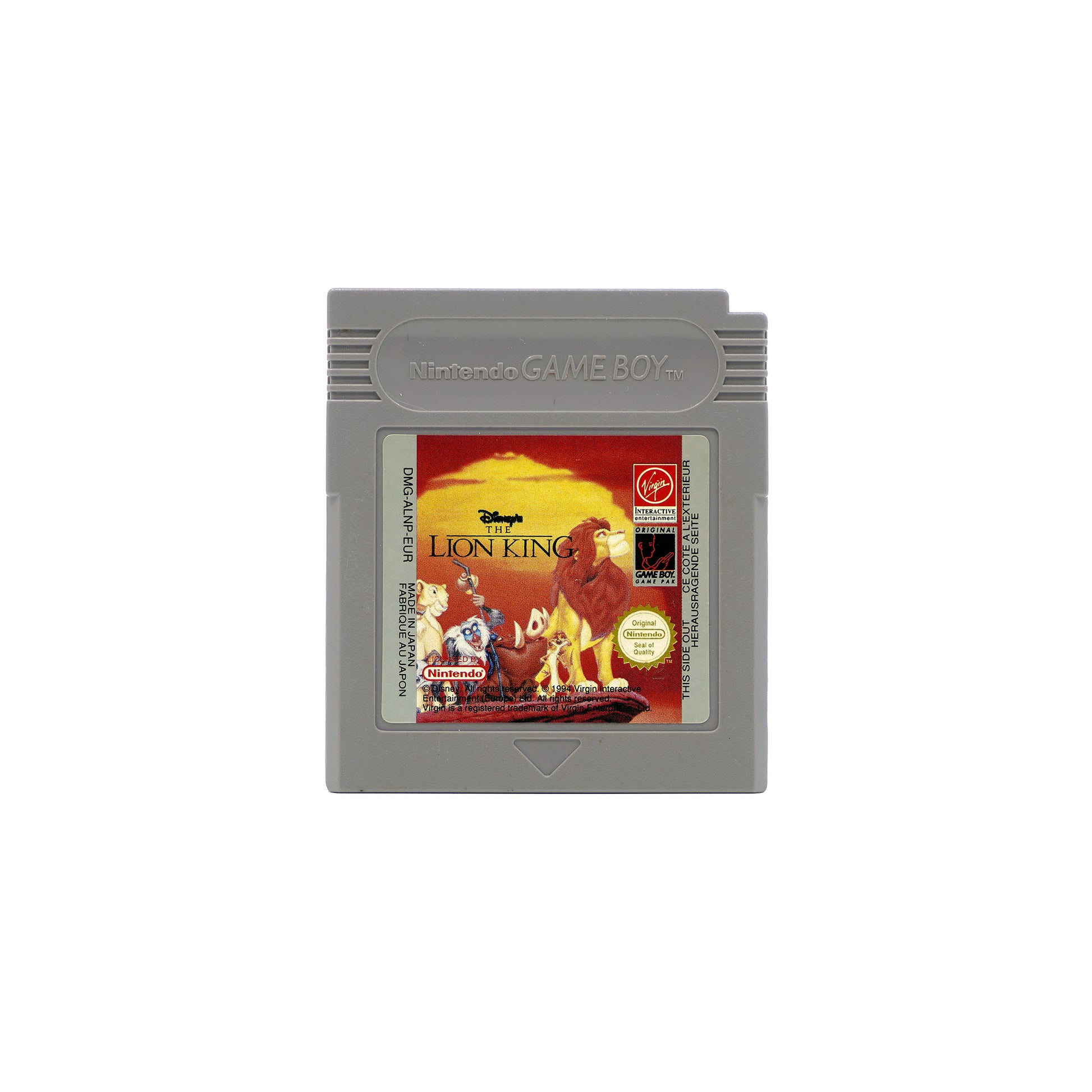 Der König der Löwen Spiel für Game Boy mit Löwen Bild in gutem Zustand - Vorderseite