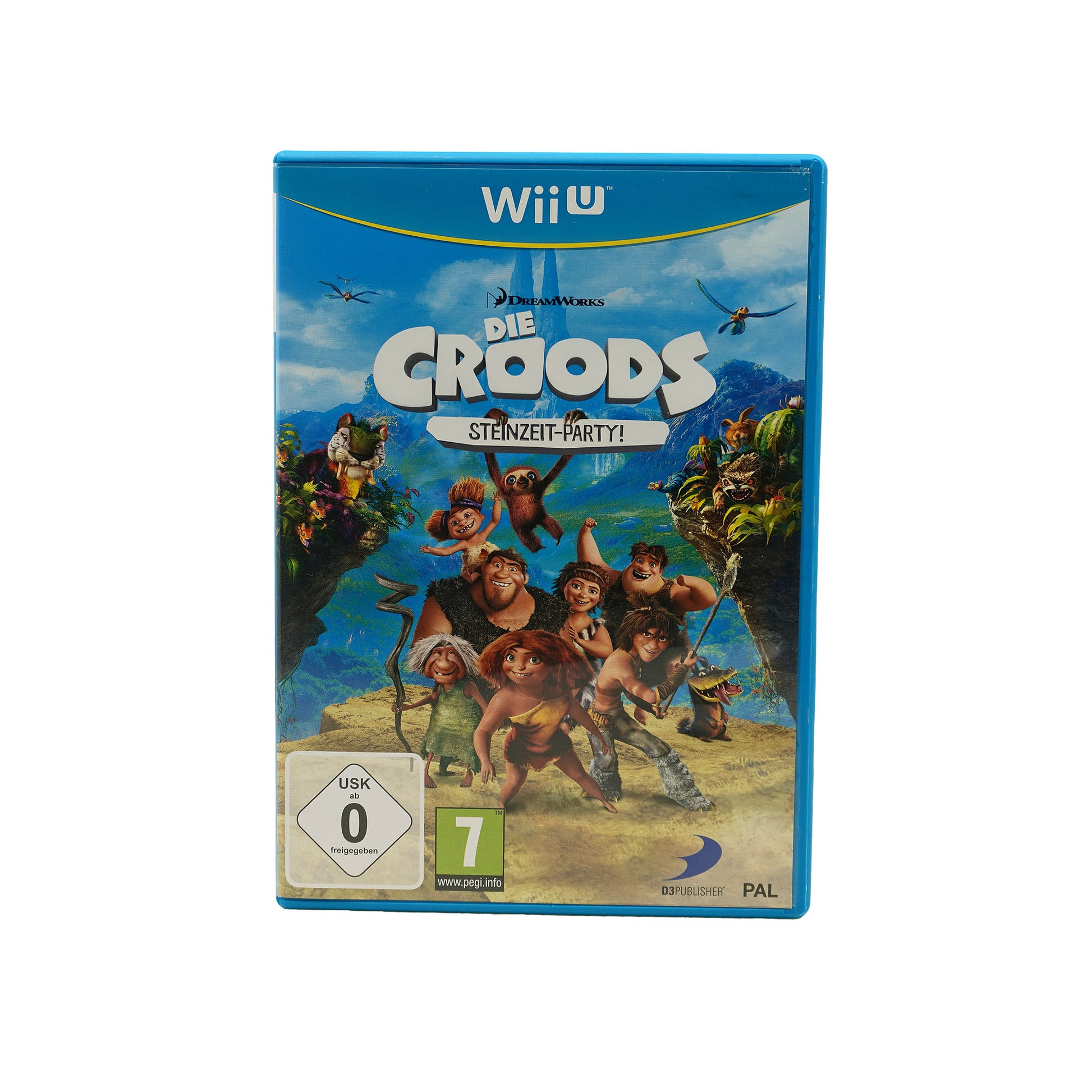 Die Croods: Steinzeit-Party! Spiel für Wii U - Vorderseite