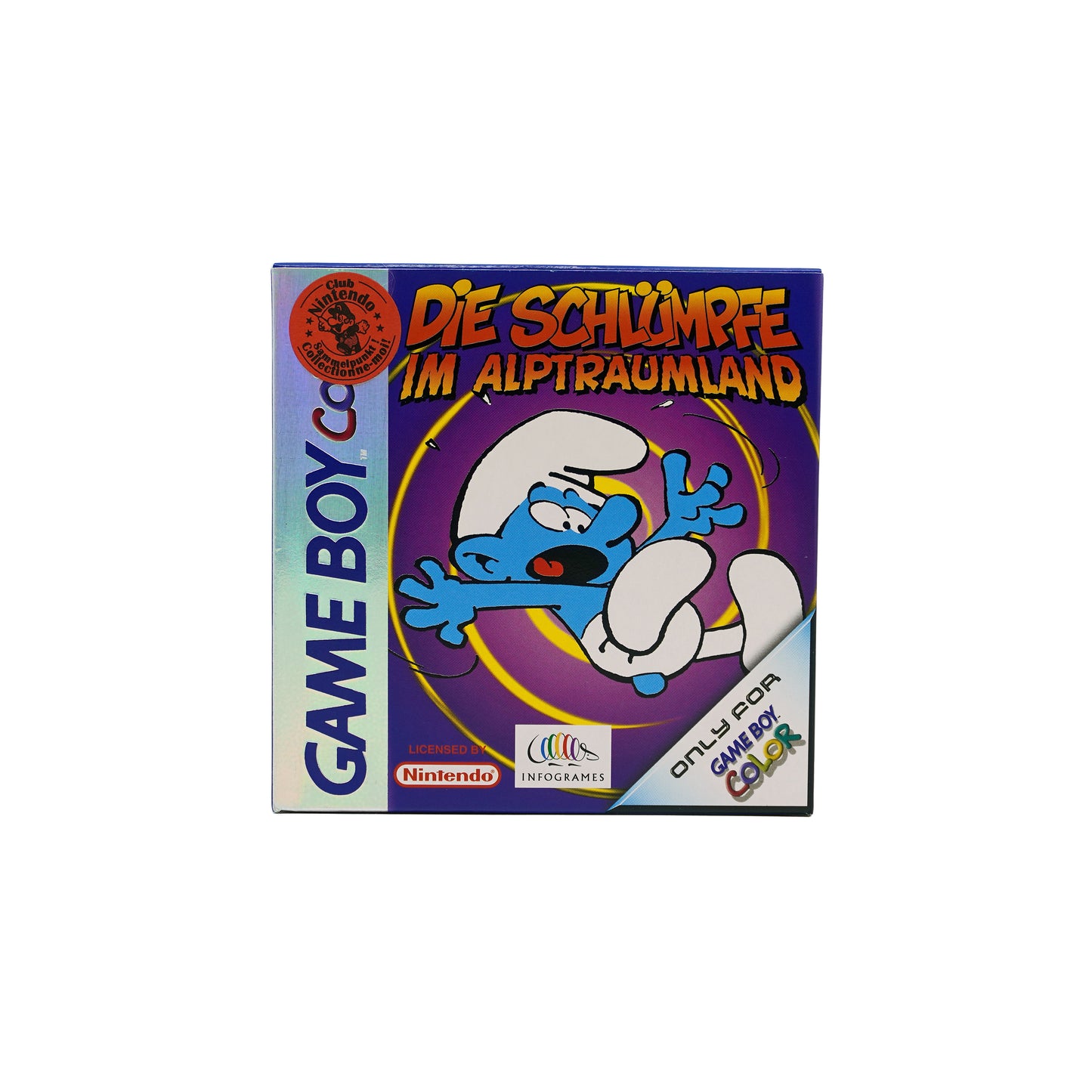 Die Schlümpfe: Im Alptraumland Spiel für Game Boy Color in Originalverpackung - Vorderseite