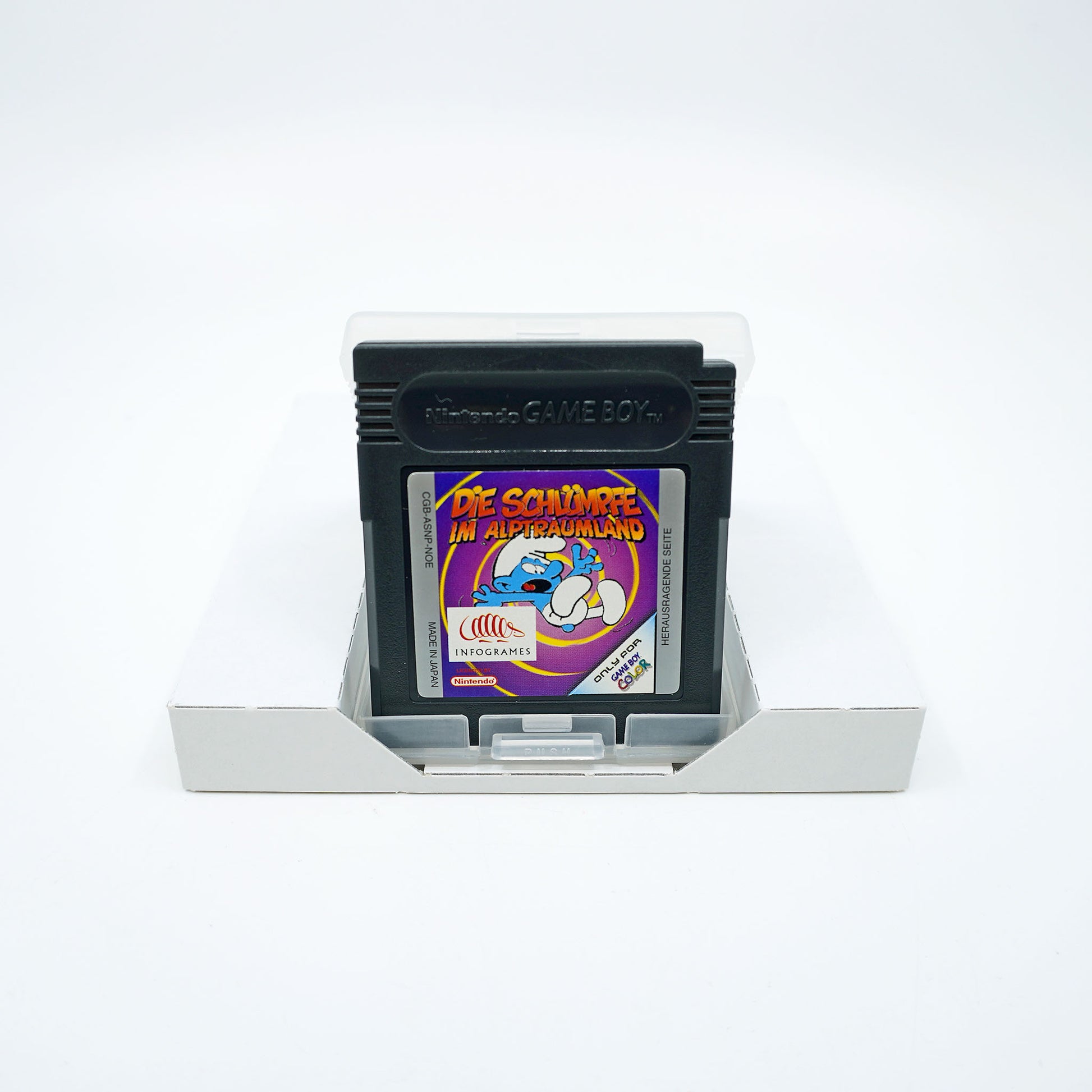 Die Schlümpfe: Im Alptraumland Gameboy Color Cartridge - Vorderseite