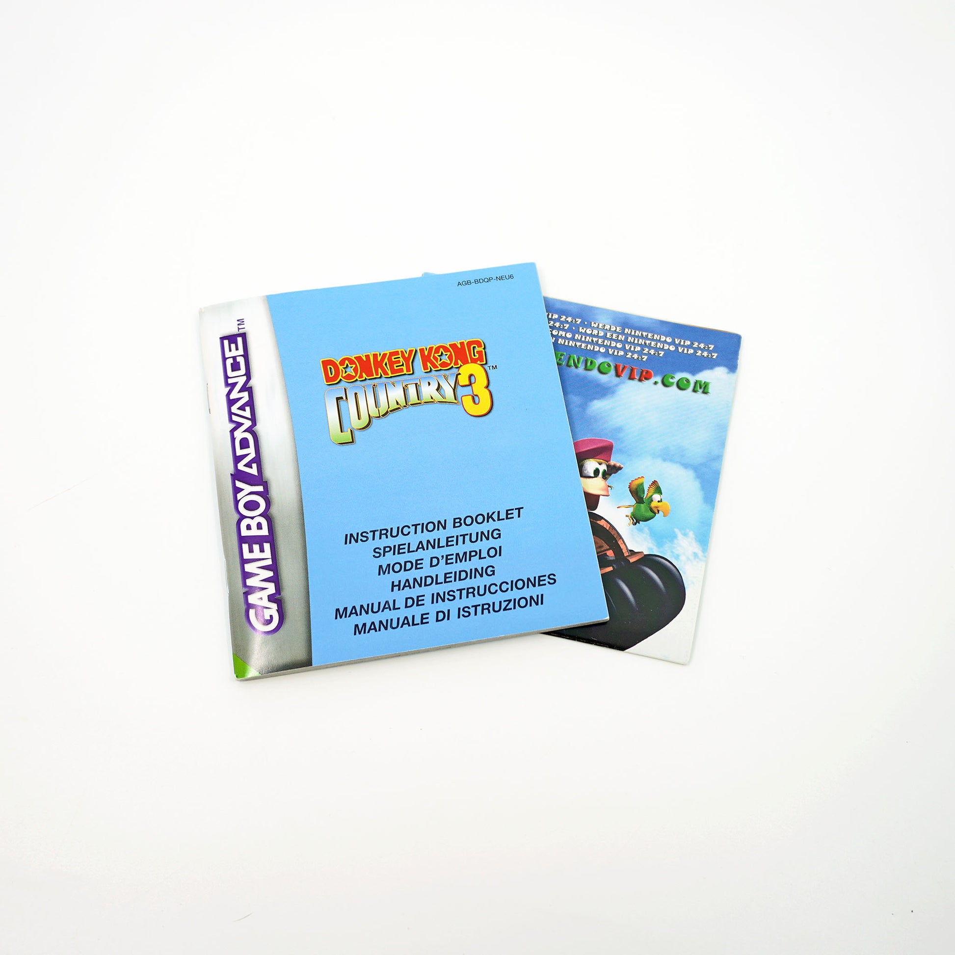 Donkey Kong Country 3 Game Boy Advance Anleitung - Vorderseite