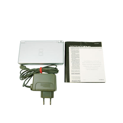 Nintendo DS Lite Handheld-Konsole in Originalverpackung - Produktfoto alle Inhalte