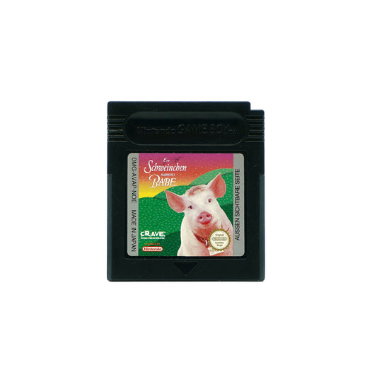 Ein Schweinchen namens Babe Spiel für Gameboy Color in schwarzem Gehäuse - Vorderseite