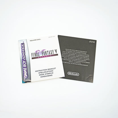 Final Fantasy V Advance Game Boy Advance Anleitung - Vorderseite