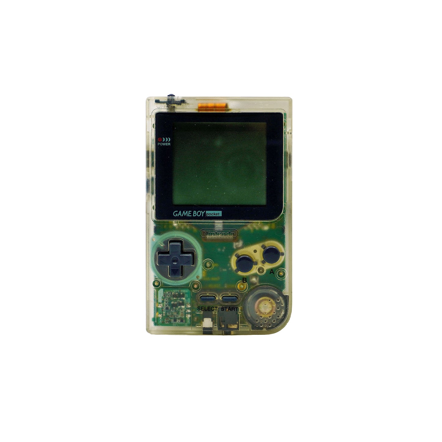 Nintendo Game Boy Pocket Konsole in Transparent-Klar - Vorderseite