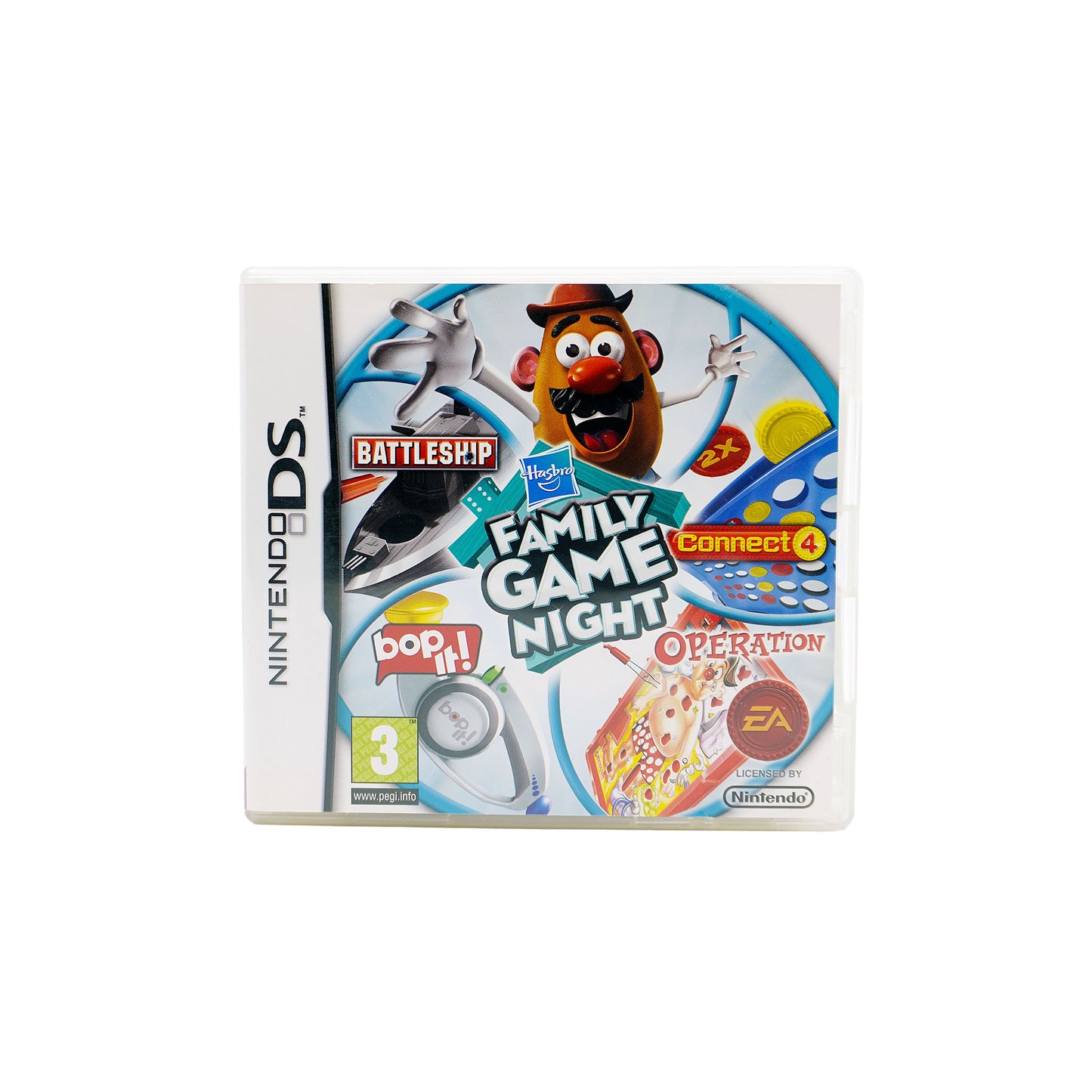 Hasbro Family Game Night für Nintendo DS in Originalverpackung - Vorderseite