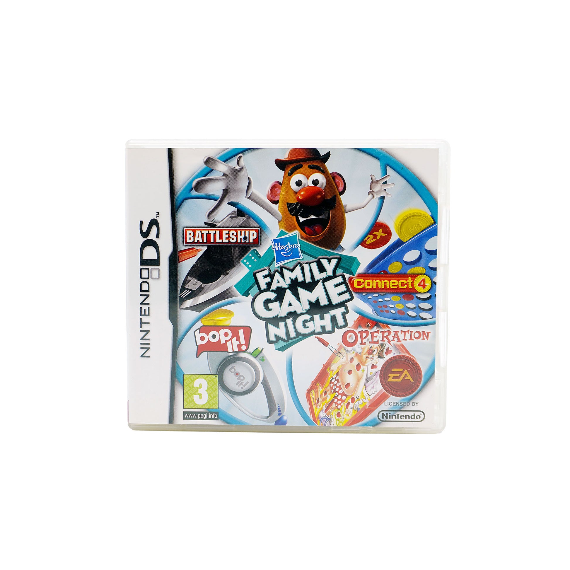 Hasbro Family Game Night für Nintendo DS in Originalverpackung - Vorderseite