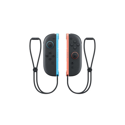 Nintendo Switch 2 Joy-Con 2 2er-Set in Hellblau und Hellrot mit Handschlaufen - Vorderseite