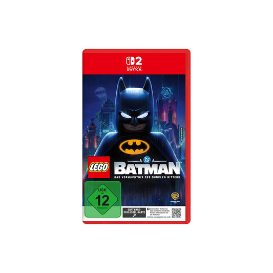 LEGO Batman Das Vermächtnis des Dunklen Ritters Software-Schlüssel-Karte für Nintendo Switch 2 in Originalverpackung - Vorderseite