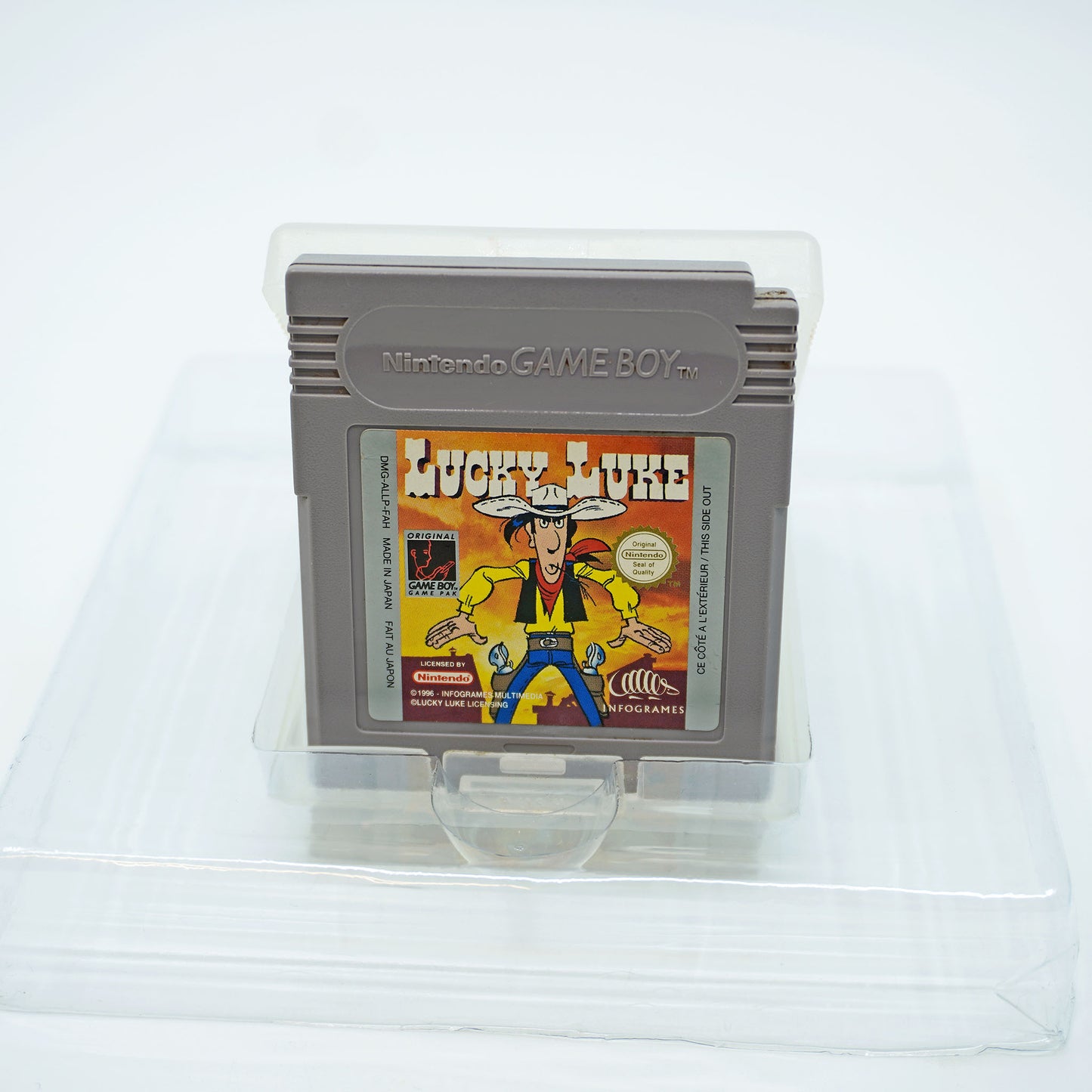 Lucky Luke Game Boy Cartridge - Vorderseite