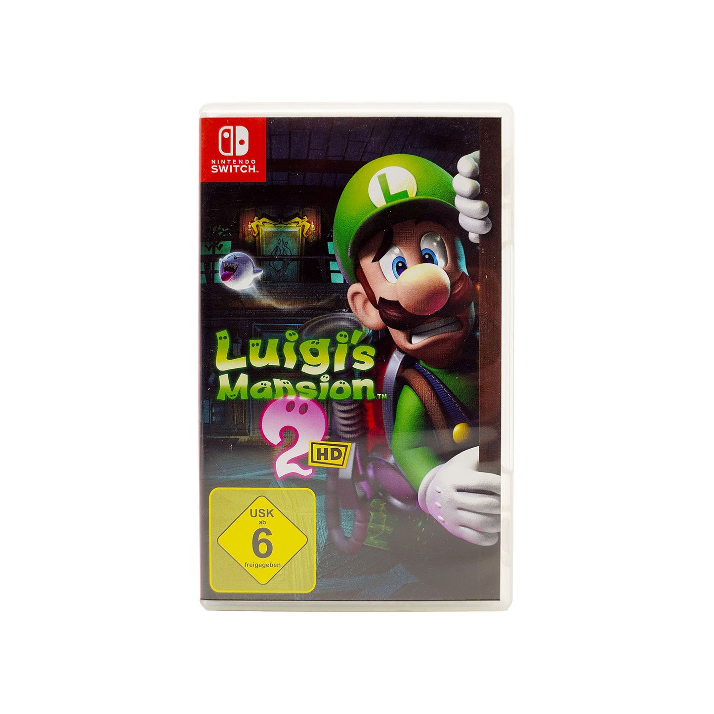 Luigi's Mansion 2 HD für Nintendo Switch in Originalverpackung - Vorderseite