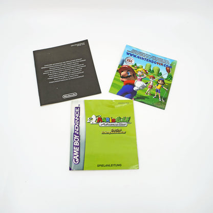 Mario Golf: Advance Tour Game Boy Advance Anleitung - Vorderseite