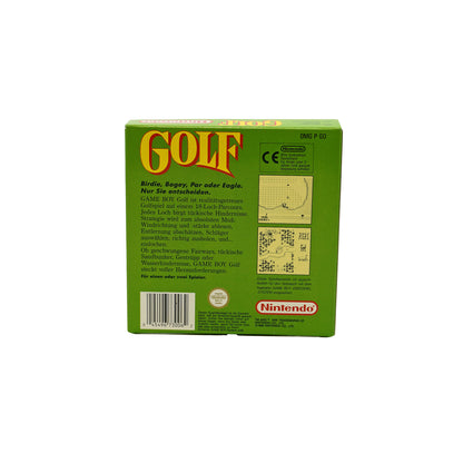 Golf Spiel für Game Boy in Originalverpackung - Rückseite