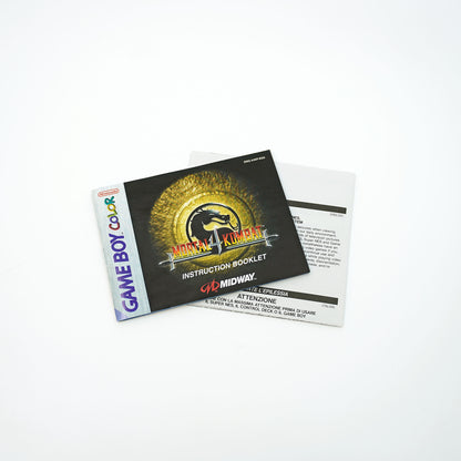 Mortal Kombat 4 Game Boy Color Anleitung - Vorderseite