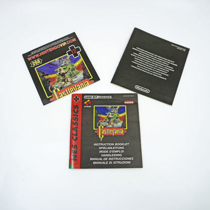 NES Classics Castlevania Game Boy Advance Anleitung - Vorderseite