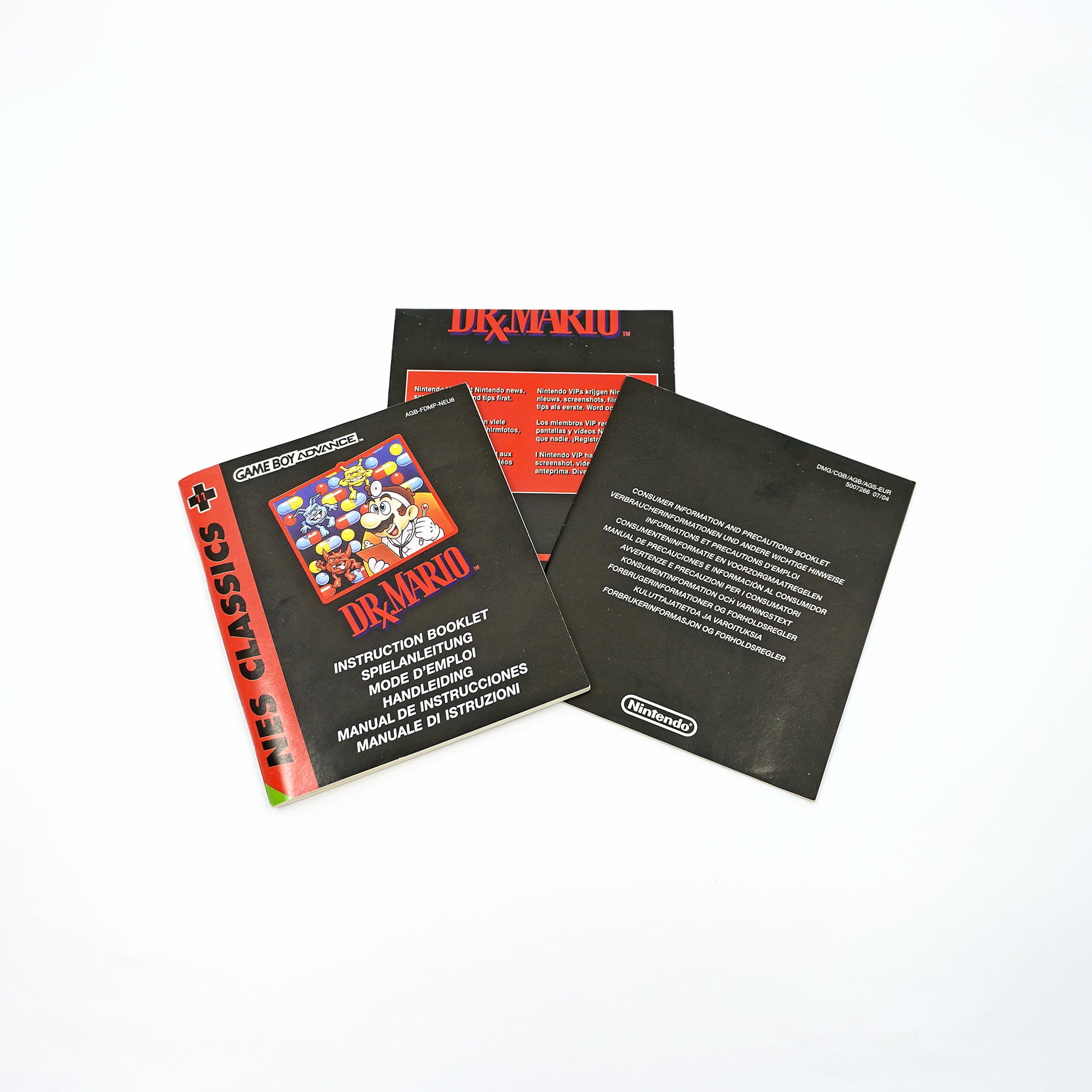 NES Classics: Dr. Mario Game Boy Advance Anleitung - Vorderseite