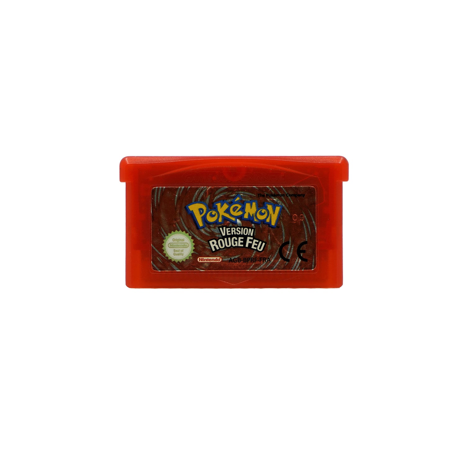 Pokémon Feuerrot Spiel für Game Boy Advance Modul auf Französisch - Vorderseite