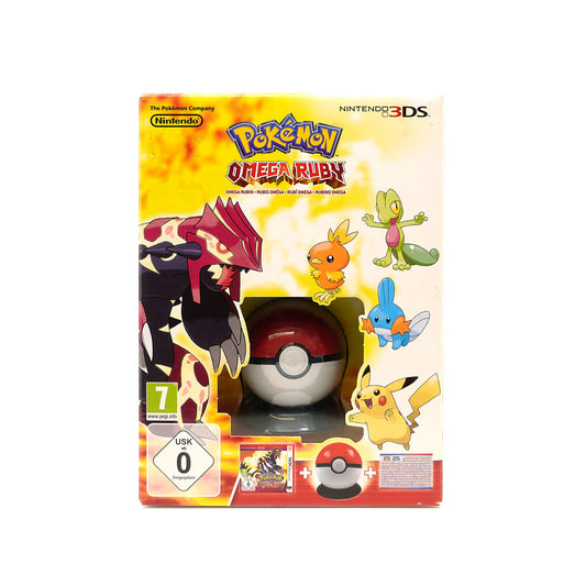 Pokémon Omega Rubin Limited Edition mit Spiel, Pokéball und Poster in Originalverpackung - Produktfoto Vorderseite