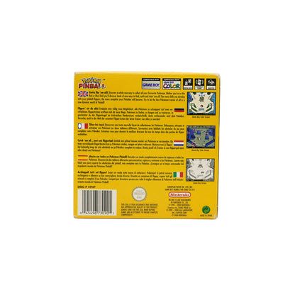 Pokémon Pinball Spiel für Game Boy Color in Originalverpackung - Rückseite