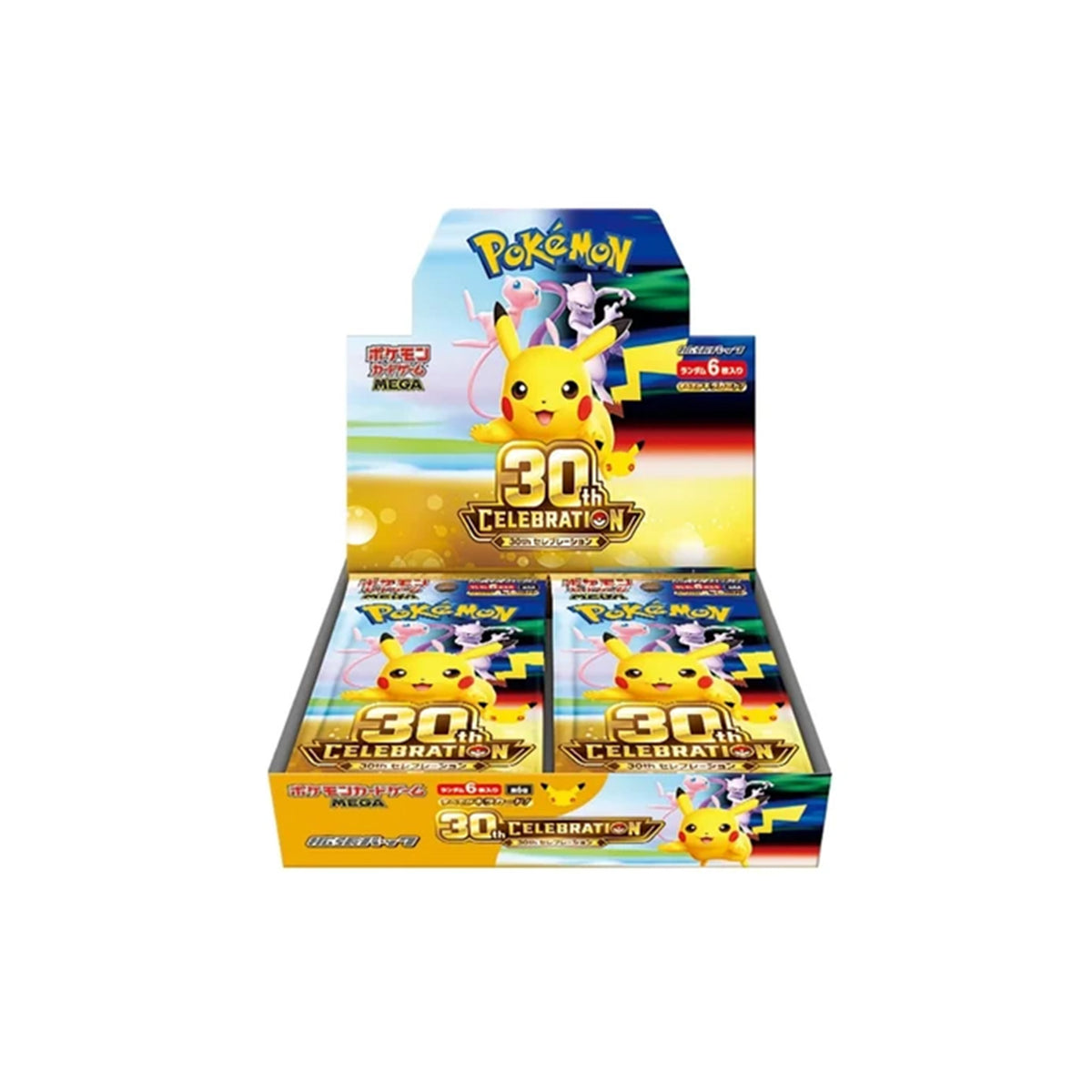 Pokémon 30th Celebration M6A Display für Pokémon Sammelkartenspiel in Originalverpackung - Vorderseite