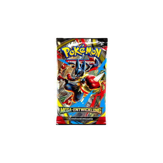 Mega-Entwicklung Booster für Pokémon Sammelkartenspiel - Vorderseite