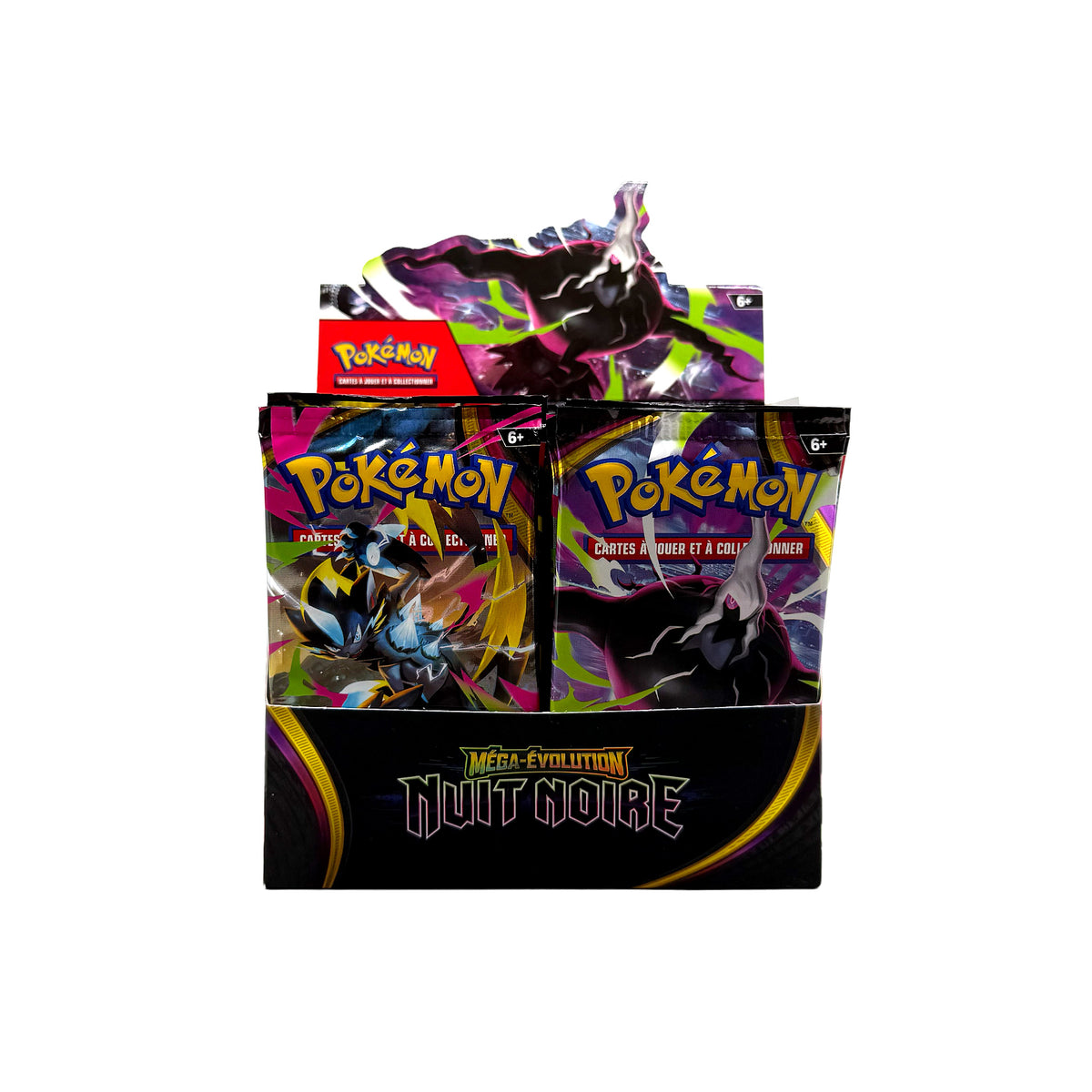 Pokémon Méga-Évolution Nuit Noire Display für Pokémon Sammelkartenspiel in Originalverpackung - Vorderseite