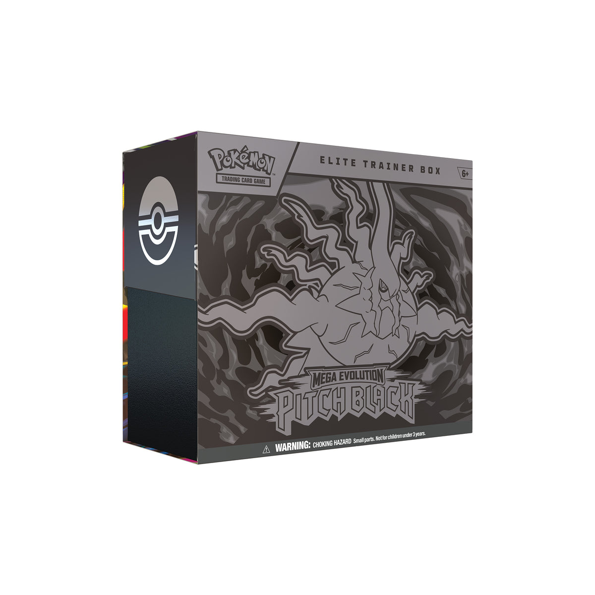 Pokémon Trading Card Game Pitch Black Elite Trainer Box in Originalverpackung - Schrägansicht