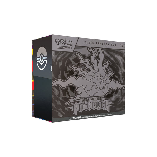 Pokémon Trading Card Game Pitch Black Elite Trainer Box in Originalverpackung - Schrägansicht
