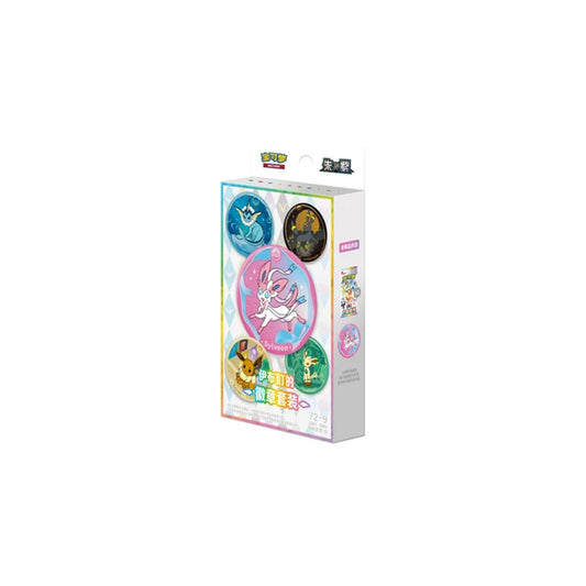Pokémon TCG Terastal Gathering Pin Set in Originalverpackung - Schrägansicht