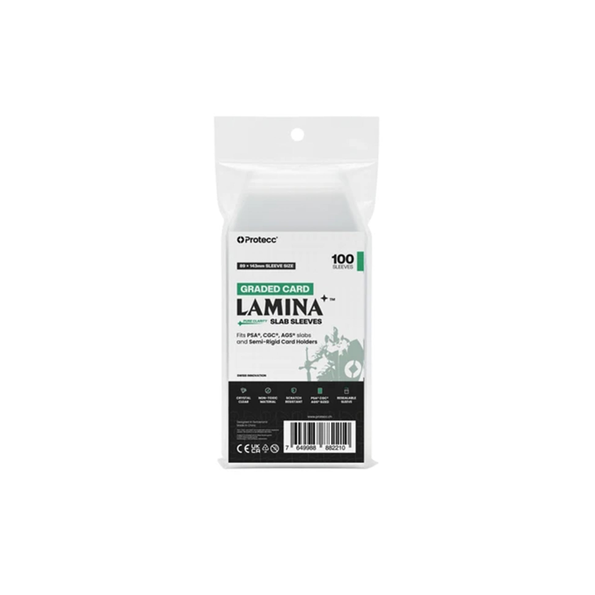 Protecc Lamina Graded Card Sleeves 100 Stück - Vorderseite