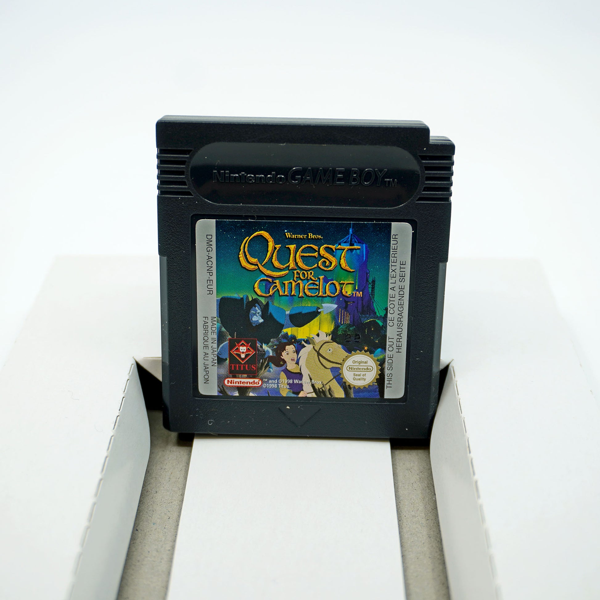 Quest for Camelot Game Boy Color Cartridge - Vorderseite