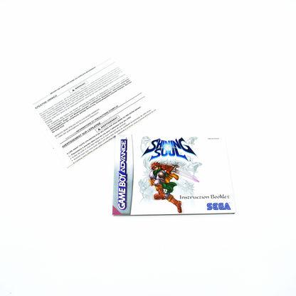 Shining Soul Game Boy Advance Anleitung - Vorderseite