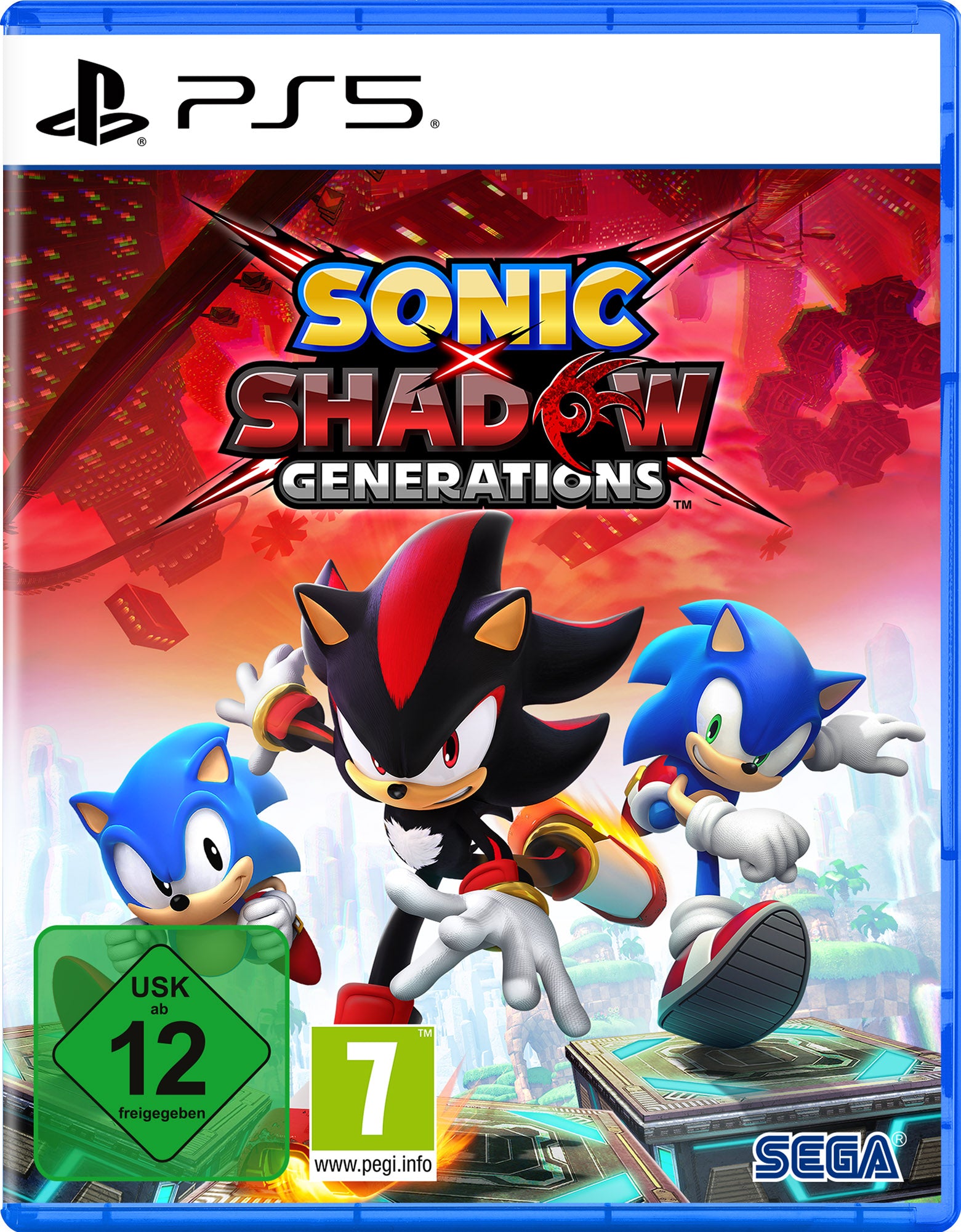 Sonic x Shadow Generations Spiel für PlayStation 5 - Vorderseite