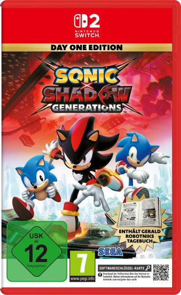 Sonic X Shadow Generations Spiel für Switch 2 - 2D Packshot Vorderseite