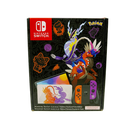 Nintendo Switch OLED Model Pokémon Scarlet & Violet Edition für Nintendo Switch in Originalverpackung - Vorderseite