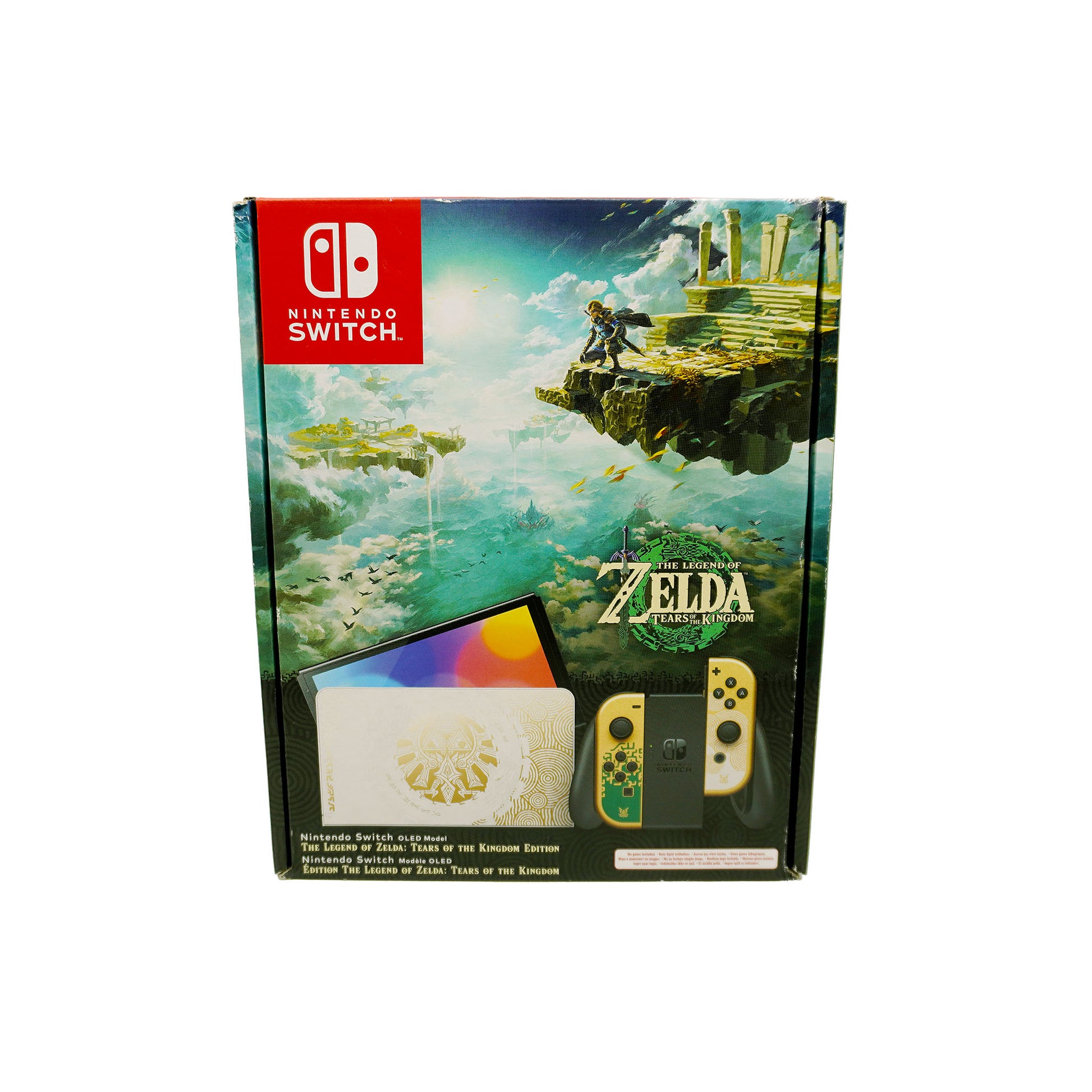 Nintendo Switch OLED Model The Legend of Zelda: Tears of the Kingdom Edition für Nintendo Switch in Originalverpackung - Vorderseite