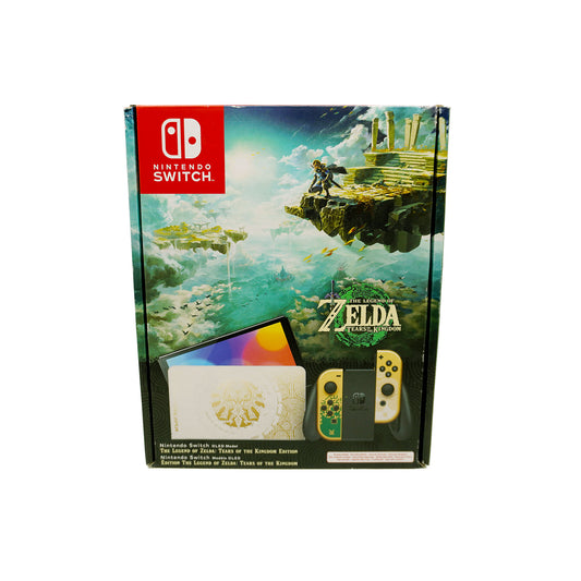 Nintendo Switch OLED Model The Legend of Zelda: Tears of the Kingdom Edition für Nintendo Switch in Originalverpackung - Vorderseite