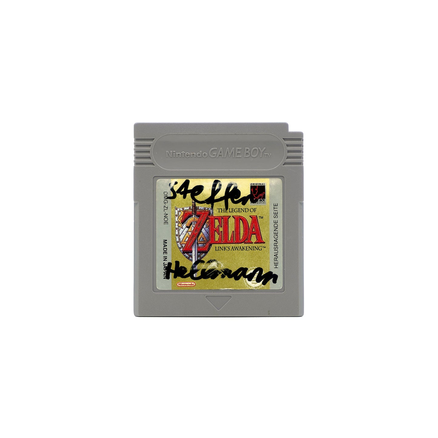 The Legend of Zelda: Link's Awakening Spiel für Game Boy in stark gebrauchtem Zustand - Vorderseite