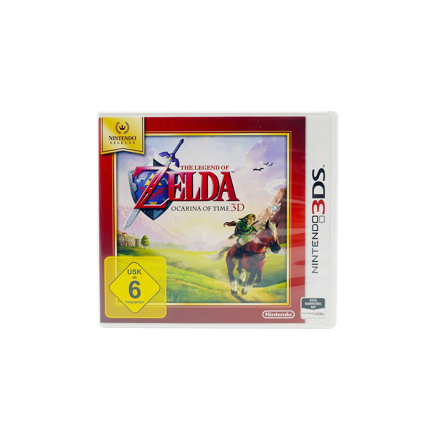 The Legend of Zelda: Ocarina of Time 3D (Nintendo Selects) für Nintendo 3DS in Originalverpackung – Vorderseite