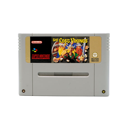 The Lost Vikings Spielmodul für Super Nintendo - Vorderseite
