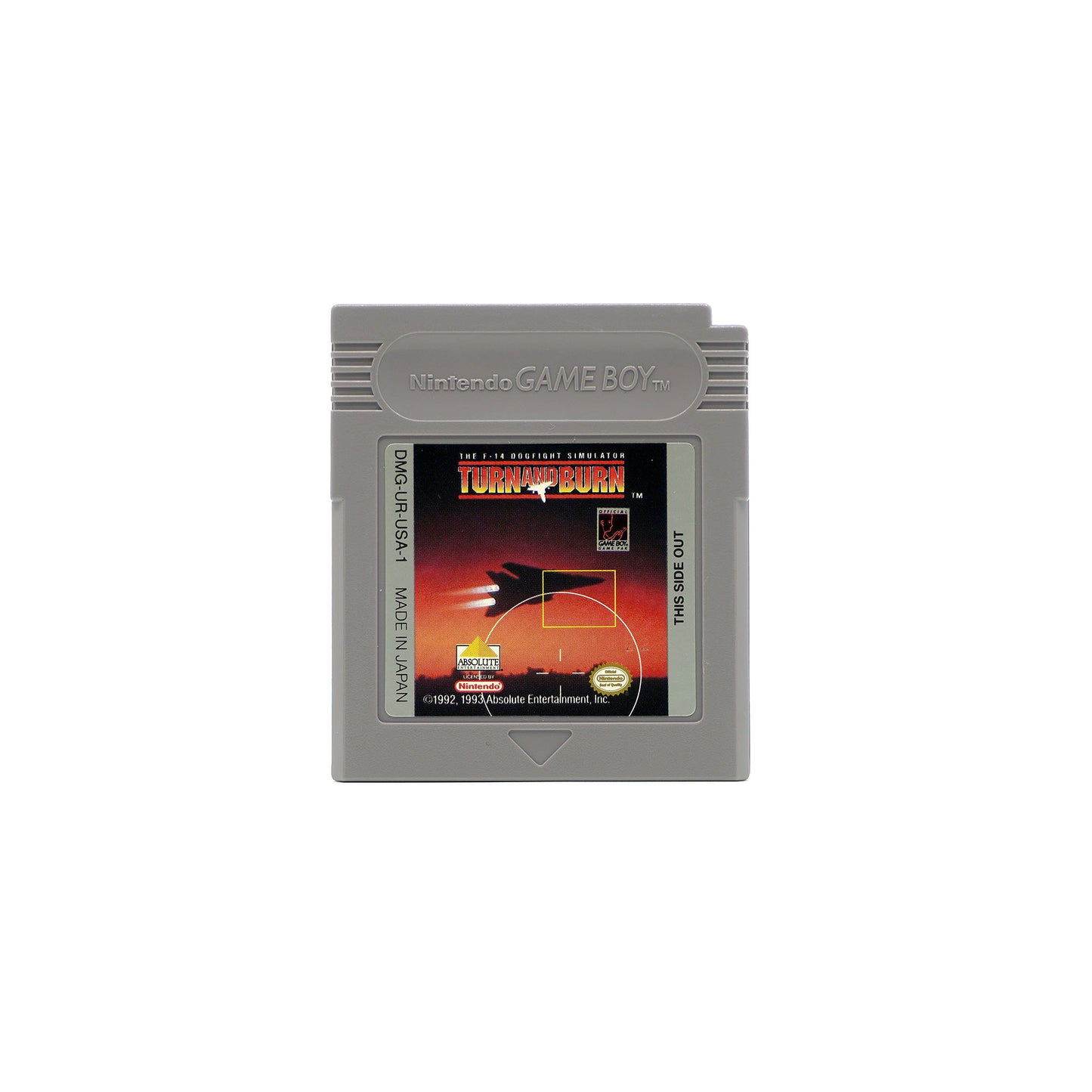 Turn and Burn Spiel für Gameboy- Vorderseite