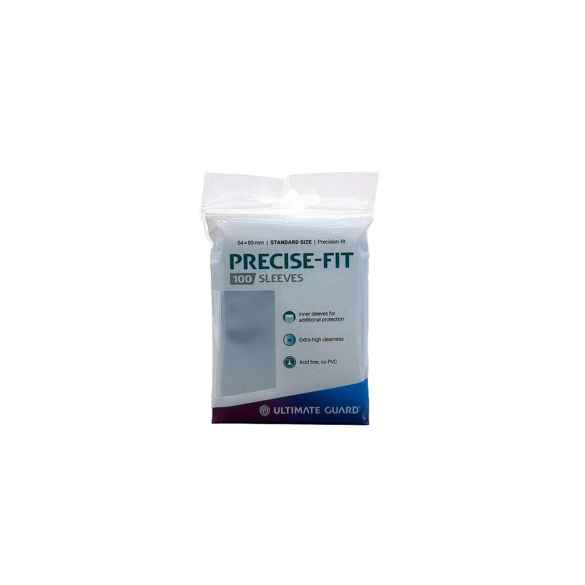 Ultimate Guard Precise-Fit 100 Sleeves Standard Size in Originalverpackung - Vorderseite