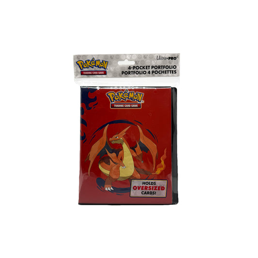 Ultra Pro Charizard 4-Pocket Portfolio für Pokémon Sammelkartenspiel in Originalverpackung - Vorderseite