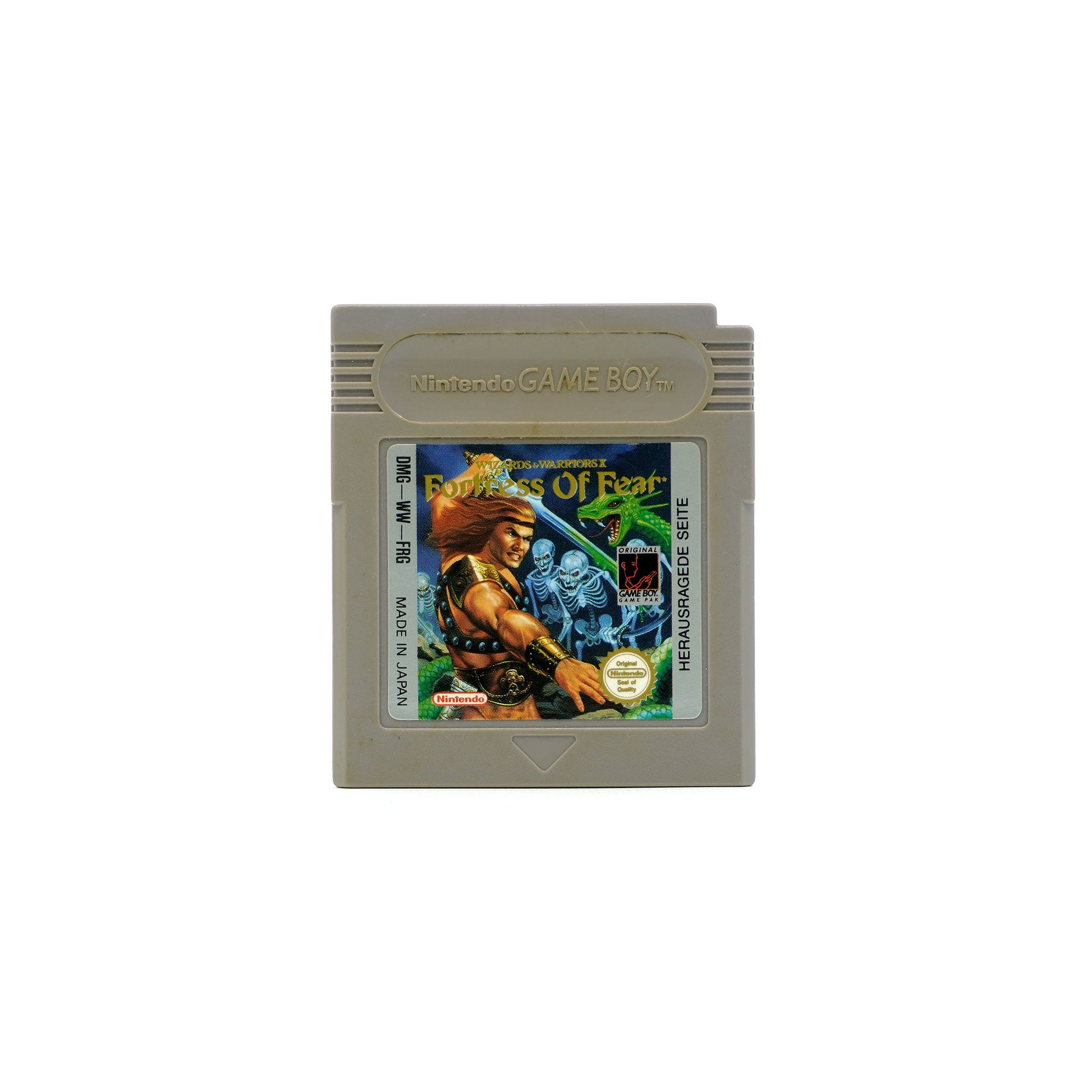 Wizards & Warriors X: Fortress of Fear Spiel für Gameboy - Vorderseite