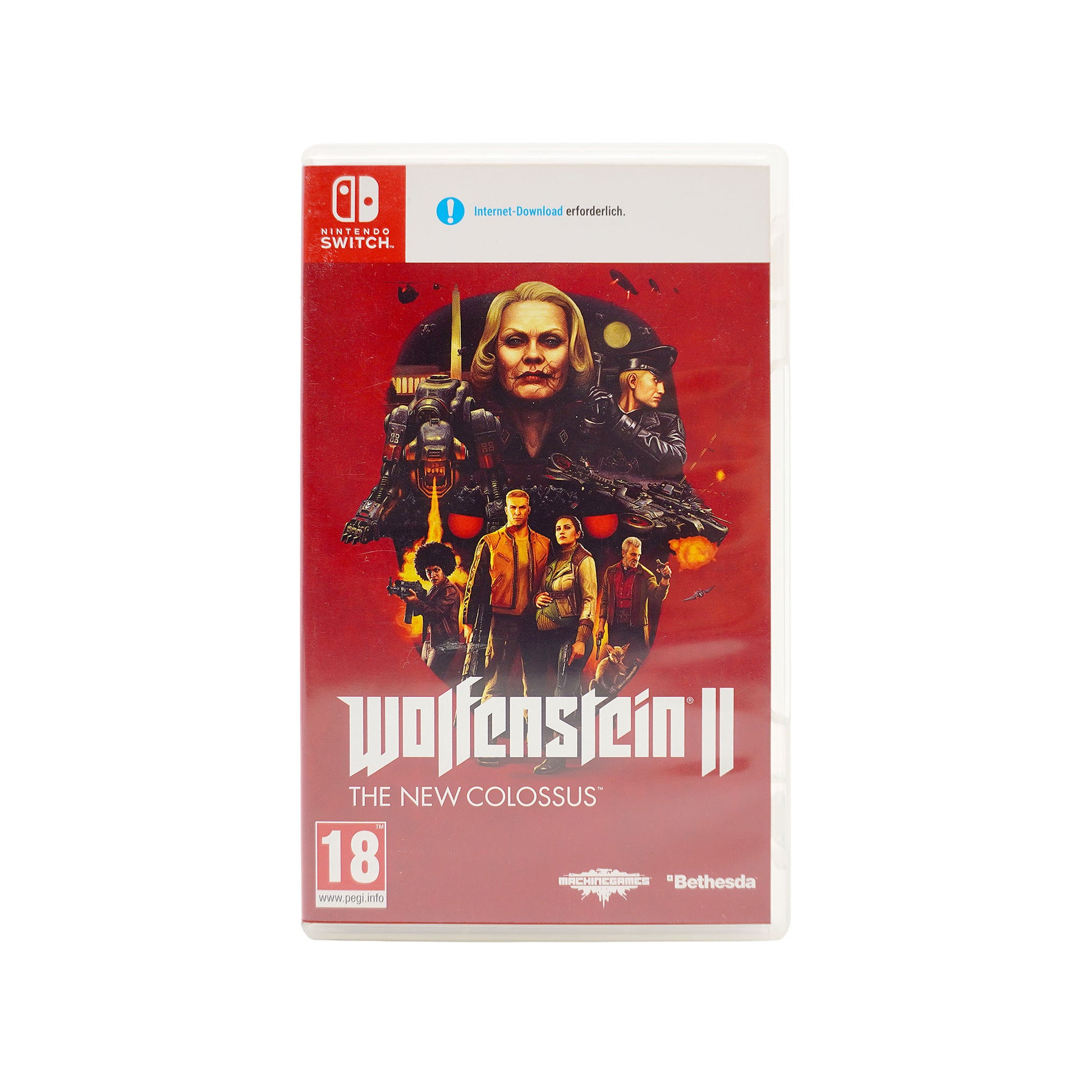 Wolfenstein II: The New Colossus für Nintendo Switch in Originalverpackung - Vorderseite