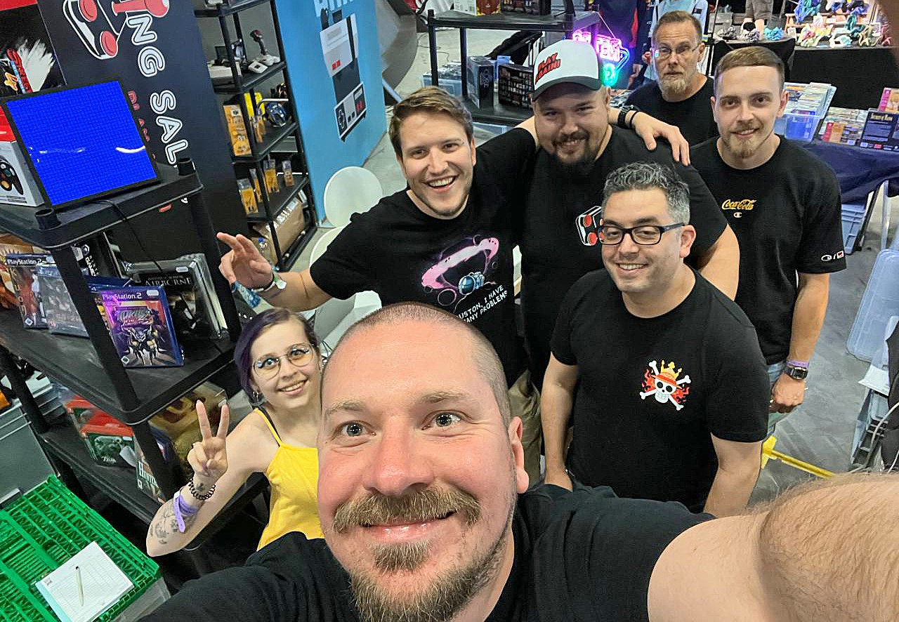 Zockbar und King Sales Team-Foto an einem Event